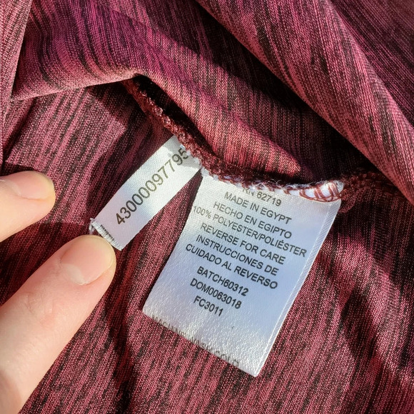 Power Forward Men's Burgundy Athletic Short Sleeve Top Size XL - Picture 9 of 11